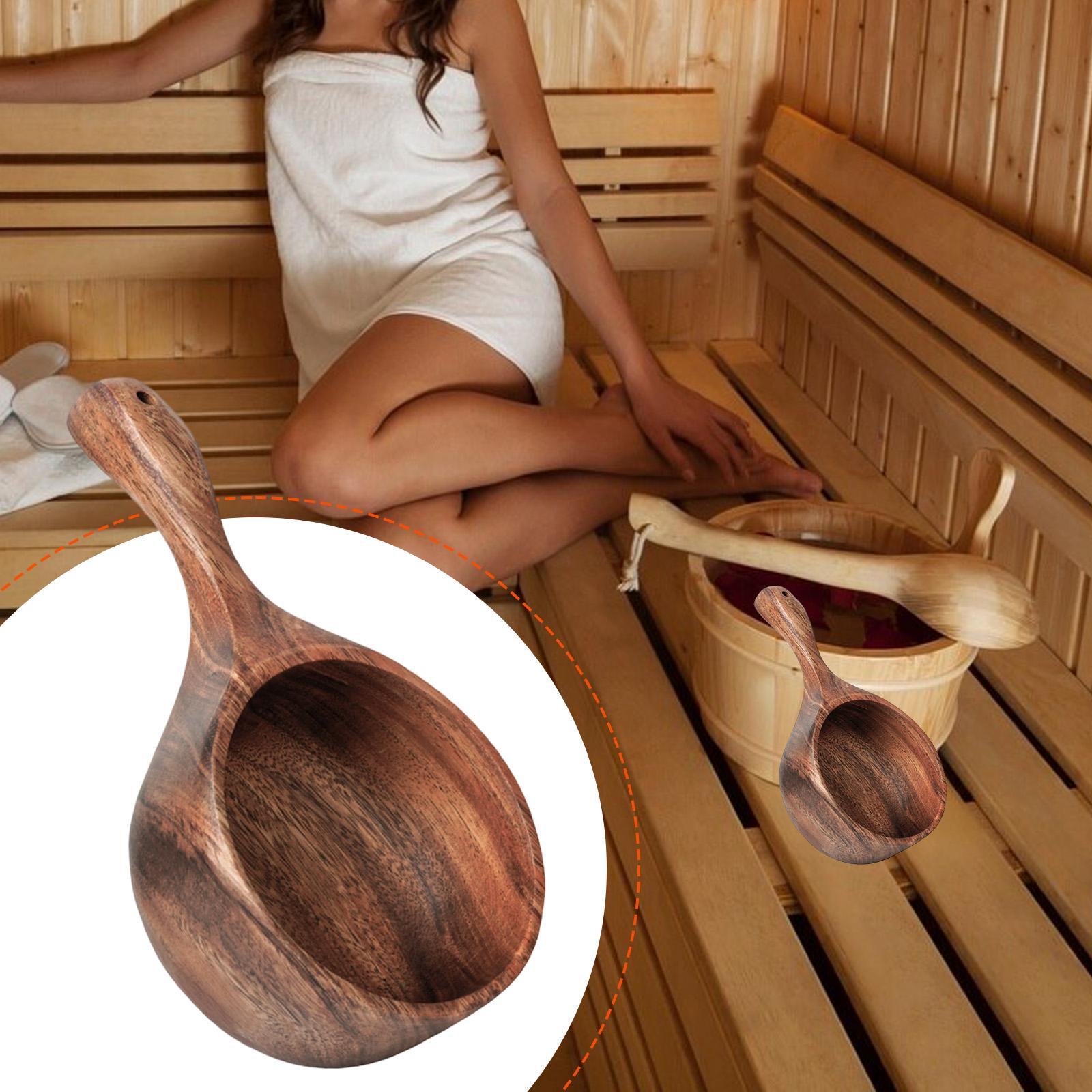 Wooden Sauna Ladle,Household U - Home Bathroom With Sauna avaliação e preço