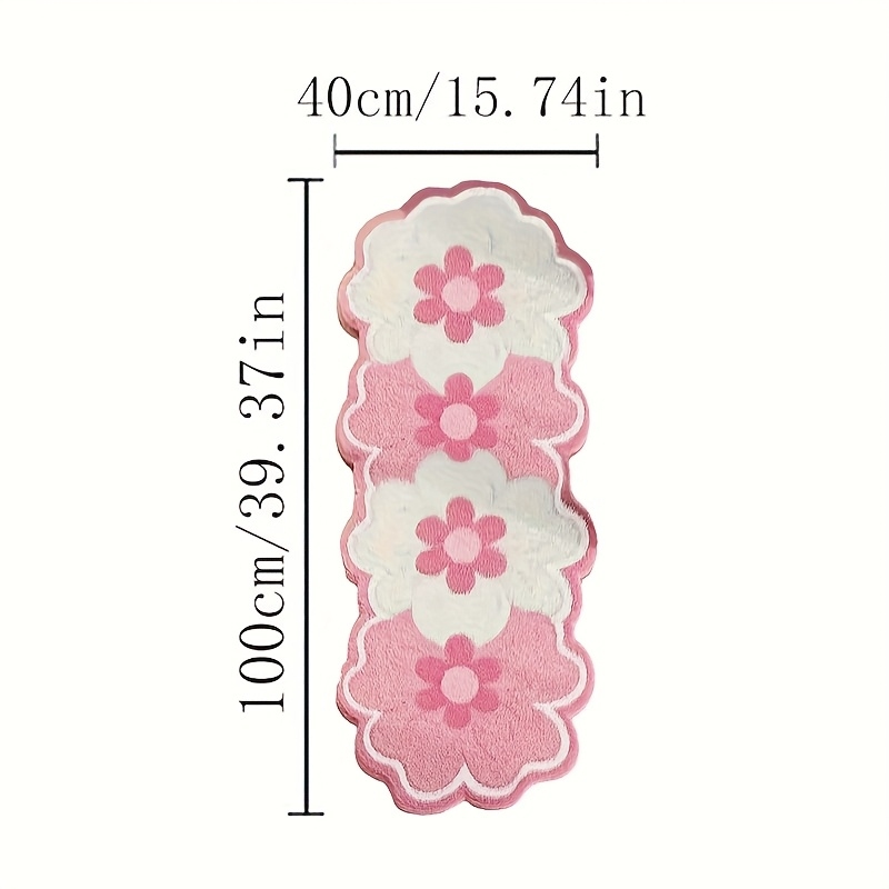 VIKAMA Cute Pink Flower Shaped - Zara Home Bathroom Rug avaliação e preço