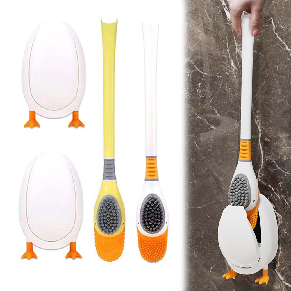 1PC Silicone Toilet Brush With - Home Bathroom Cleaning avaliação e preço