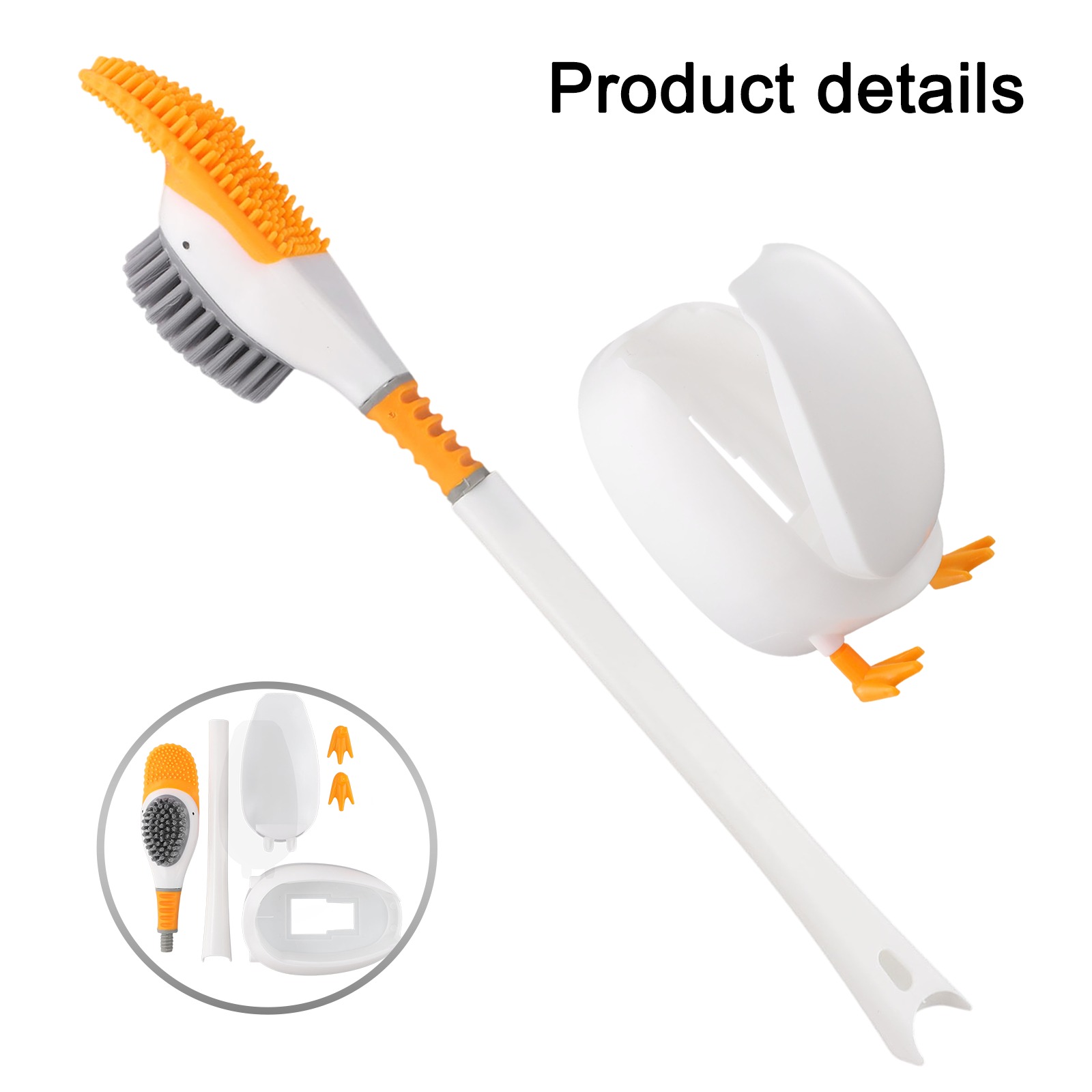 1PC Silicone Toilet Brush With - Home Bathroom Cleaning avaliação e preço