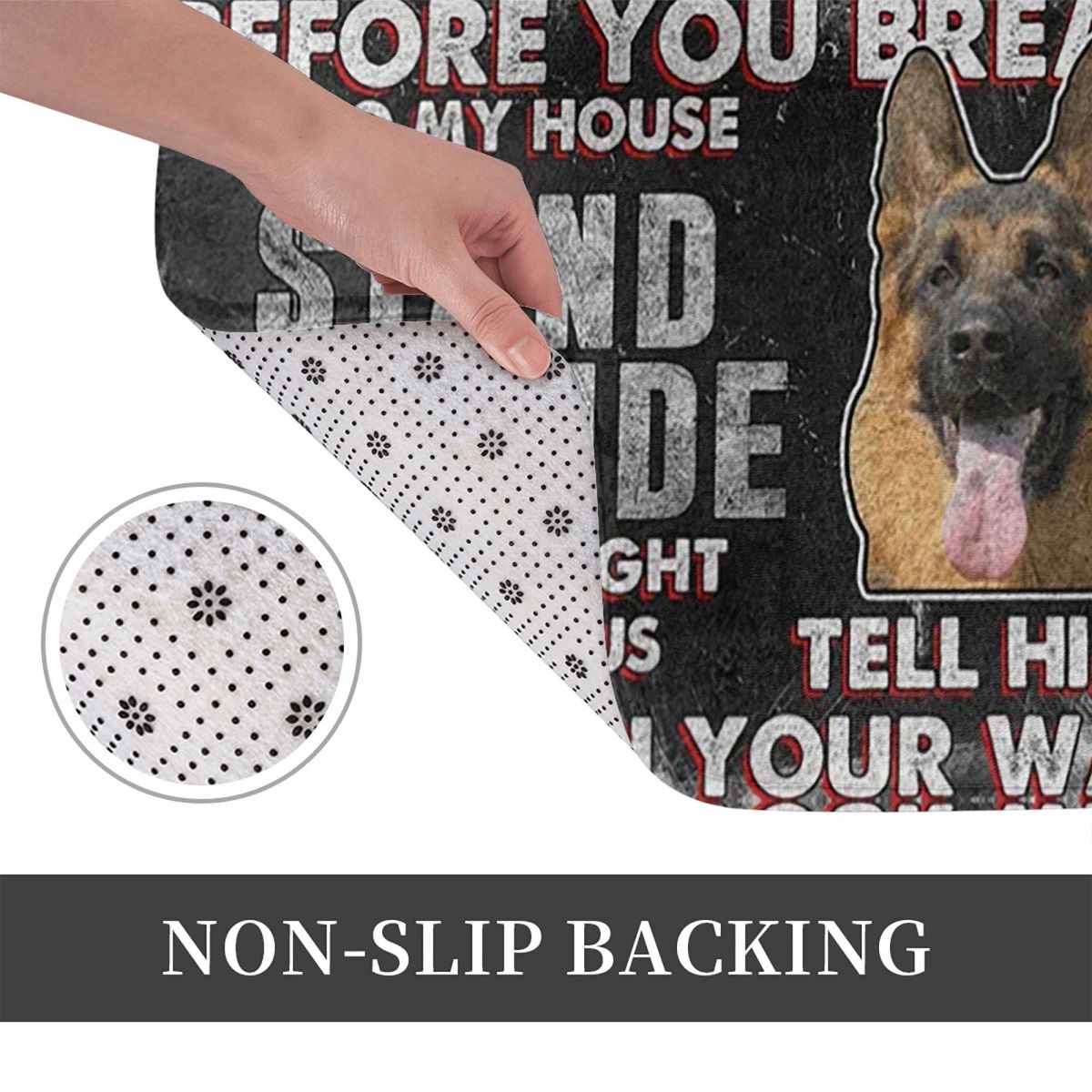 German Shepherd Aninals Dog Ho - Home Bathroom Rules avaliação e preço
