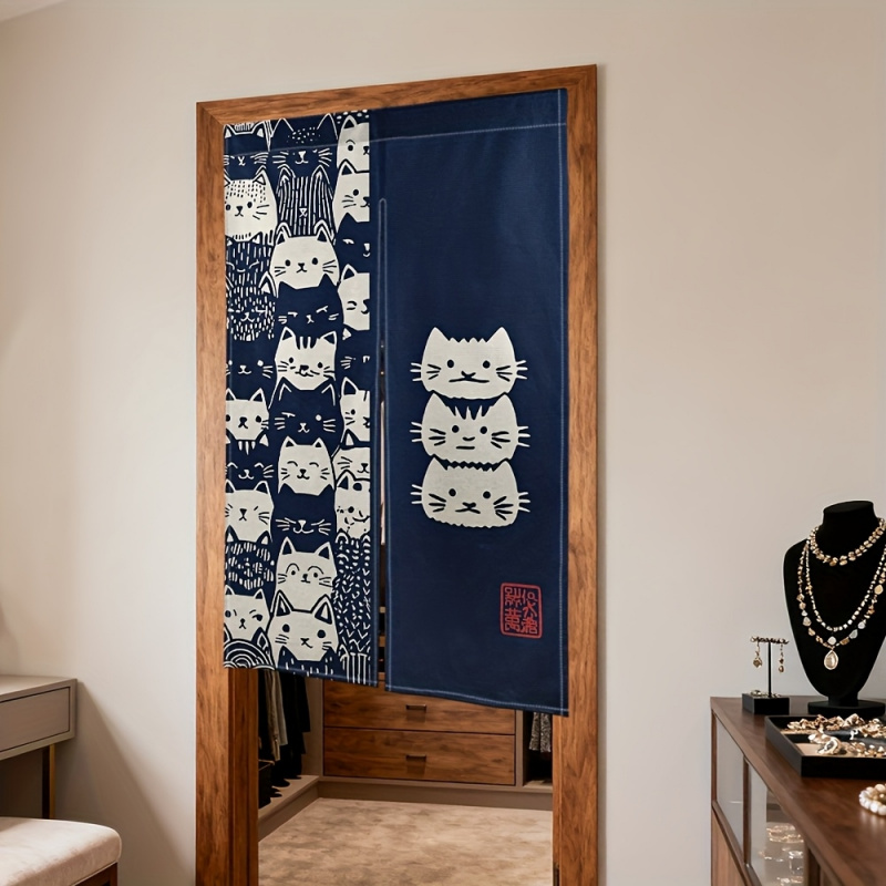 VIKAMA Cute Cat Japanese-Style - Home Bathroom Partition avaliação e preço