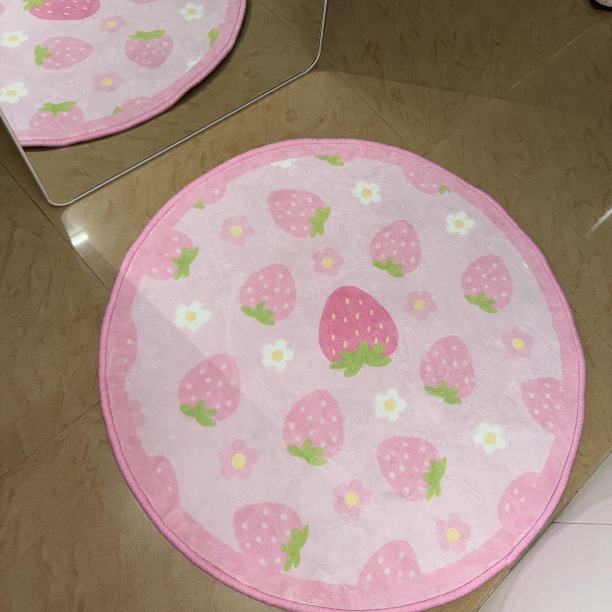 VIKAMA Sweet Strawberry Floor  - Zara Home Bathroom Rug avaliação e preço