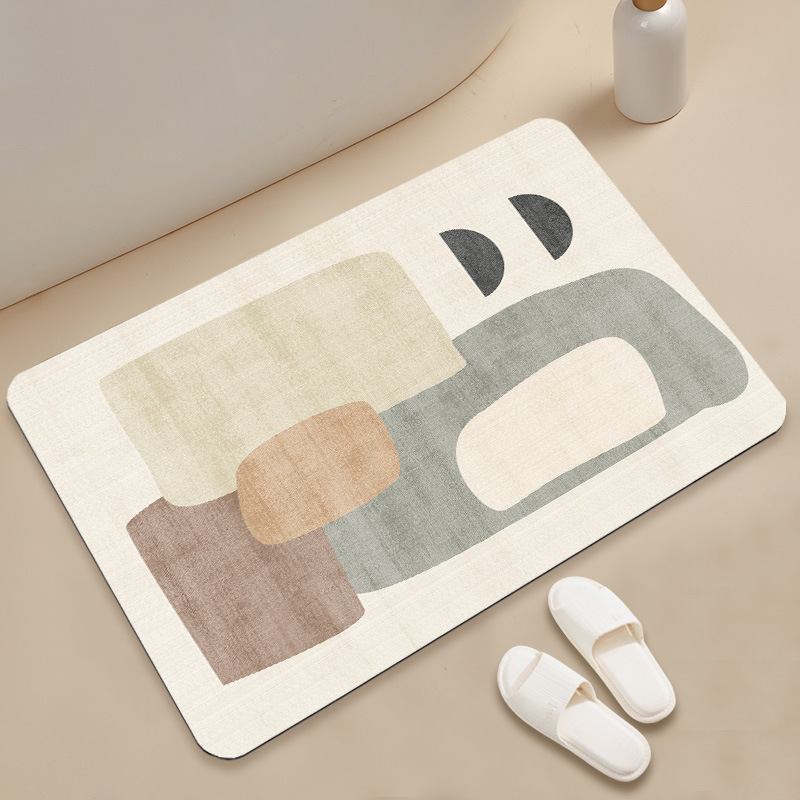 VIKAMA Minimalist Geometric St - Zara Home Bathroom Rug avaliação e preço