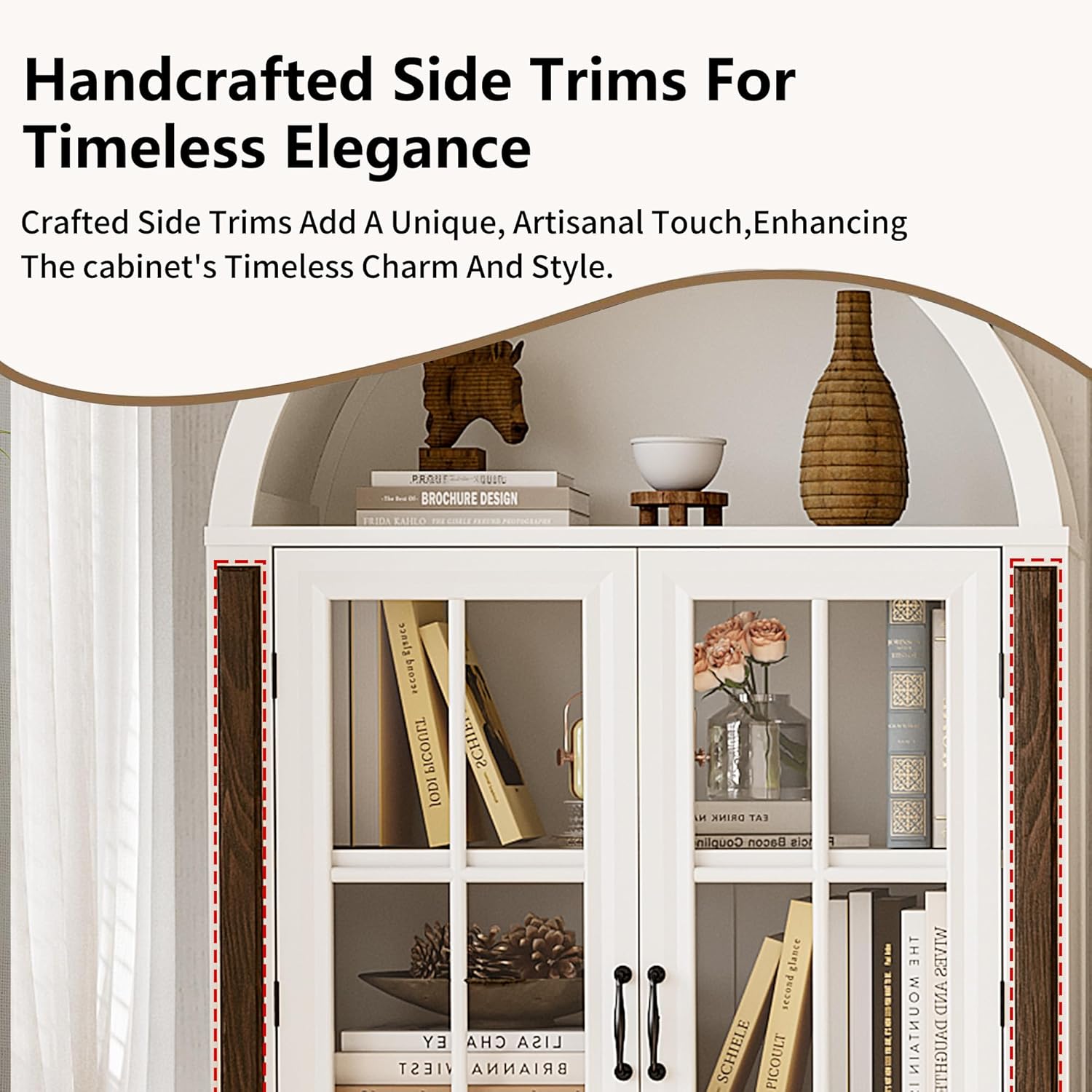 71” Handcrafted Arched Bookcas - Home & Bathroom Building Products Pte Ltd Photos avaliação e preço