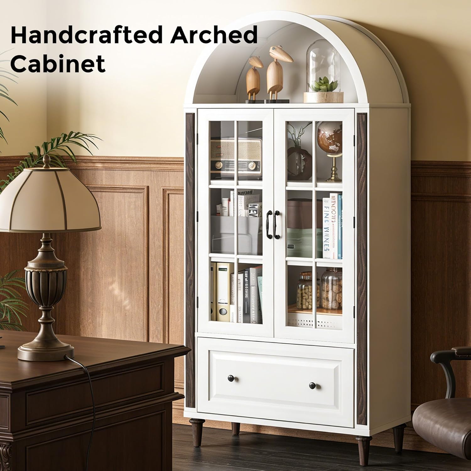 71” Handcrafted Arched Bookcas - Home & Bathroom Building Products Pte Ltd Photos avaliação e preço