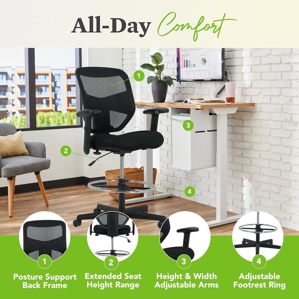 Ergonomic Mesh Standing Office - Home & Bathroom Building Products Pte Ltd Photos avaliação e preço