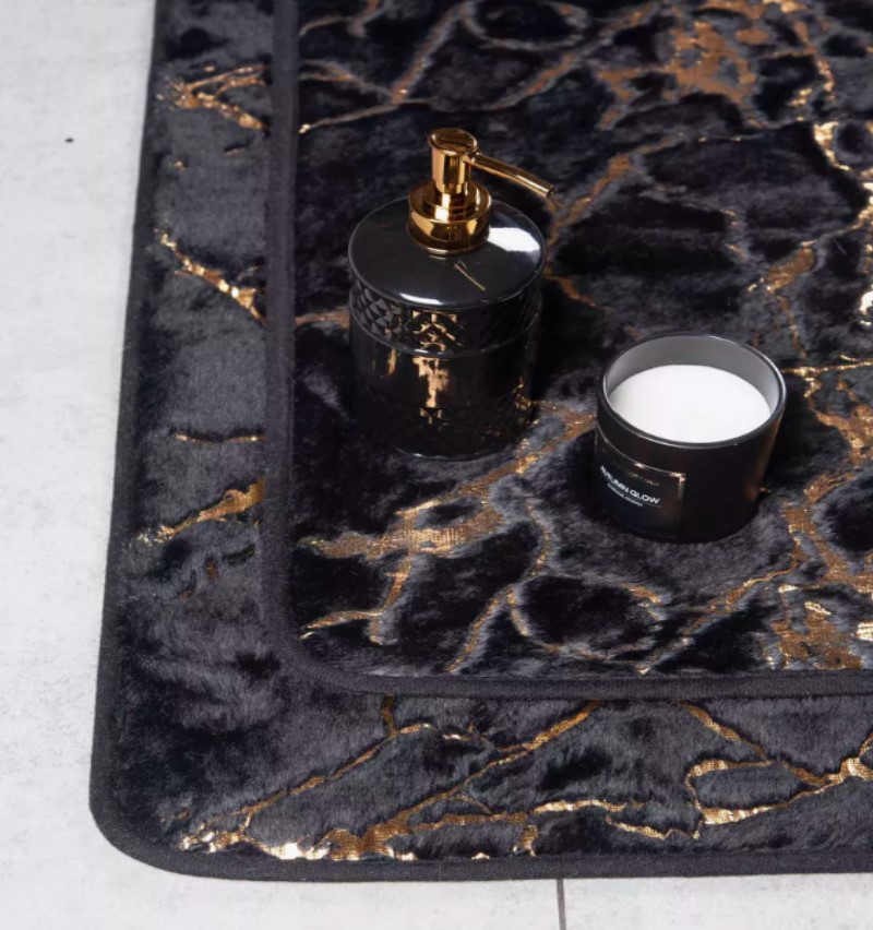 Faux Fur Rabbit Non-Slip Black - Zara Home Bathroom avaliação e preço