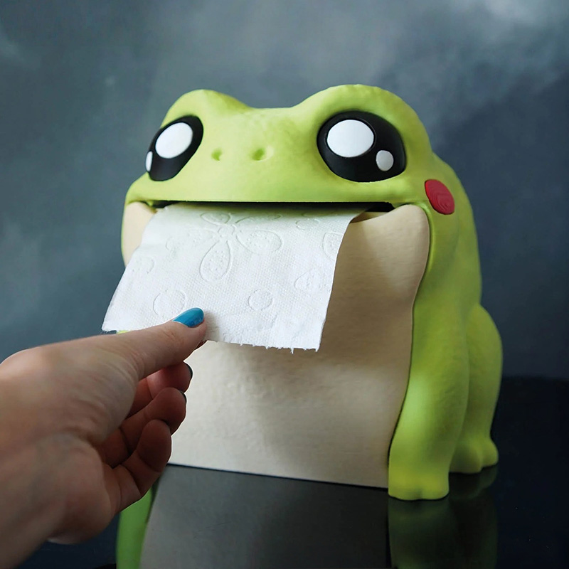 Funny Frog Tissue Box Portable - Home Bathroom Towel Dispenser avaliação e preço