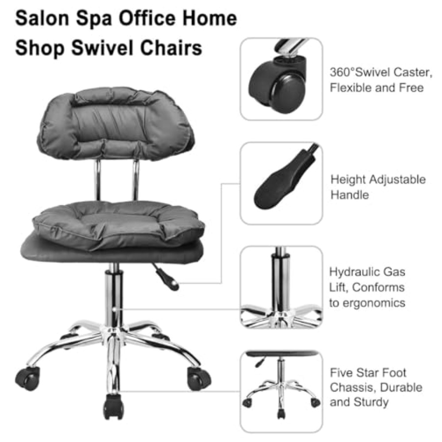 Rolling Stool Backrest Thick S - Home & Bathroom Building Products Pte Ltd Photos avaliação e preço