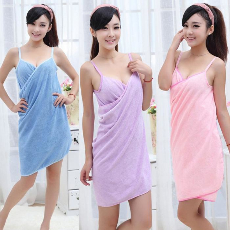 Women Wearable Robes Bath Towe - Home Bathroom With Sauna avaliação e preço