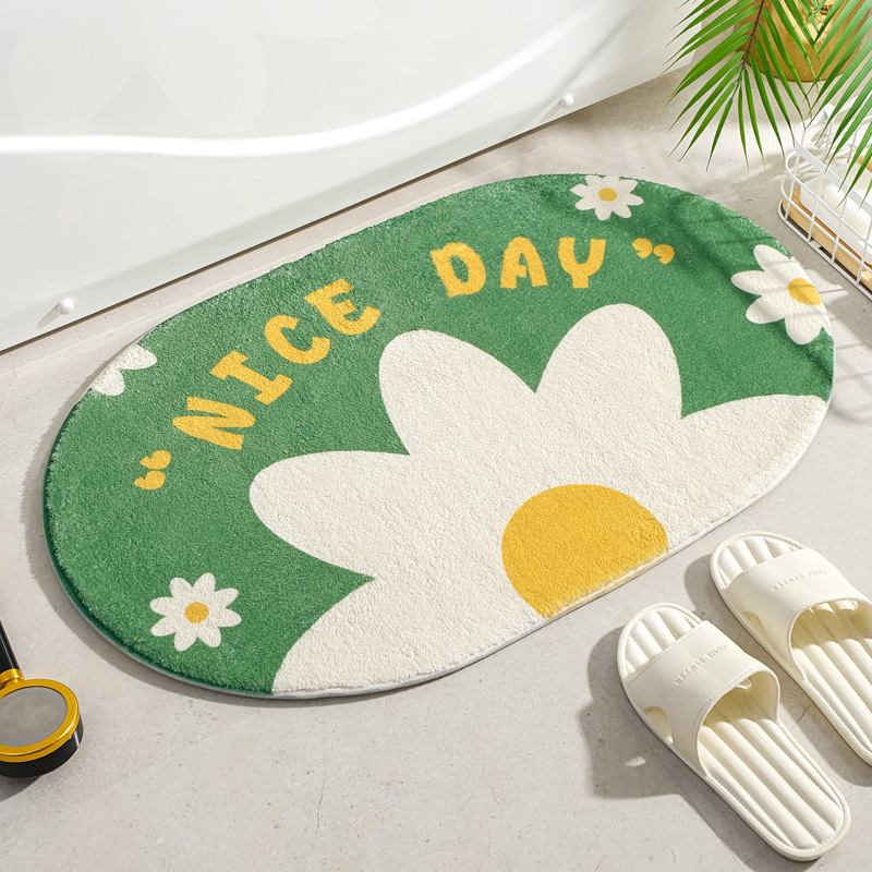Small Fresh Floor Mats Soft Fl - Japan Bathroom.Home avaliação e preço