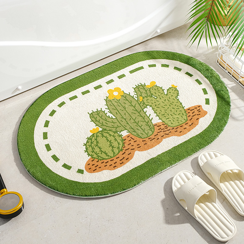 Small Fresh Floor Mats Soft Fl - Japan Bathroom.Home avaliação e preço