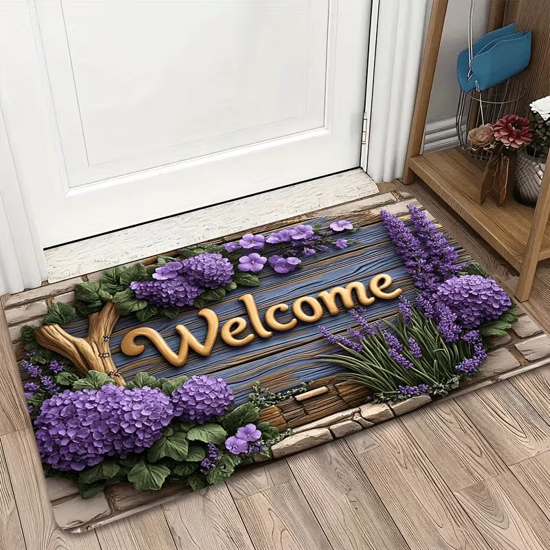 Lavender Welcome Mat Is Suitab - Zara Home Bathroom Rug avaliação e preço