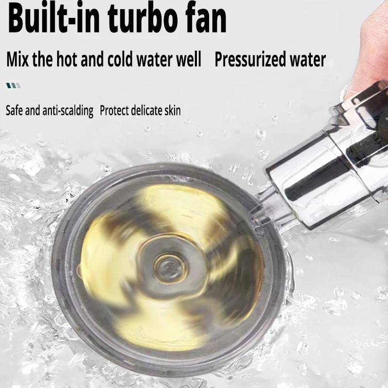 Hot Shower Head Water Saving F - Home Bathroom Fan avaliação e preço