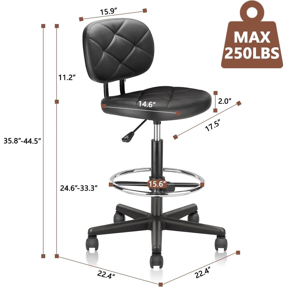 Adjustable Swivel Rolling Stoo - Home & Bathroom Building Products Pte Ltd Photos avaliação e preço