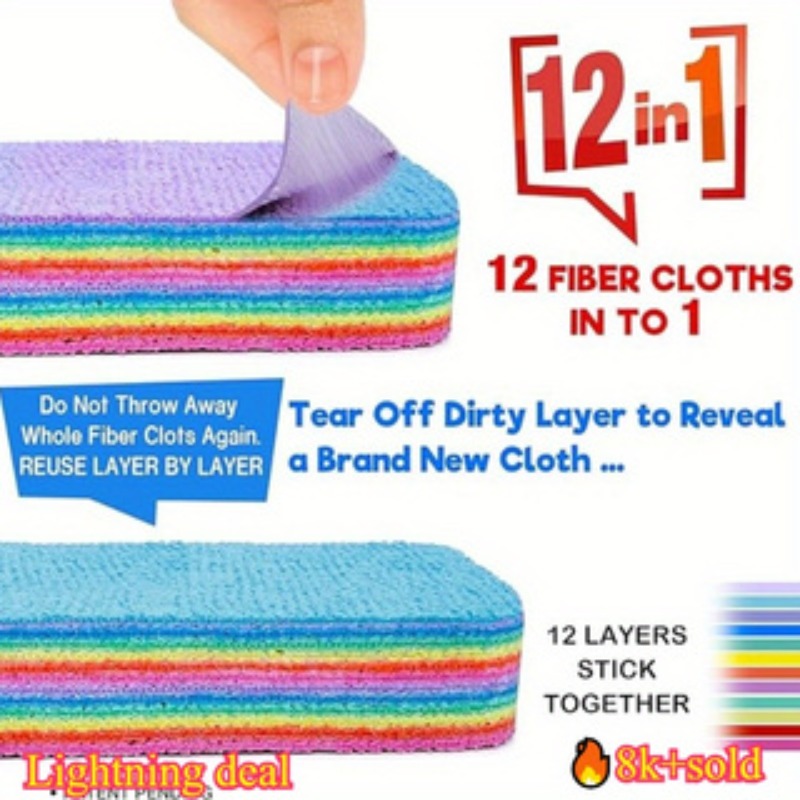 1PC ,12 layer fiber, perfect c - Home Bathroom Cleaning avaliação e preço