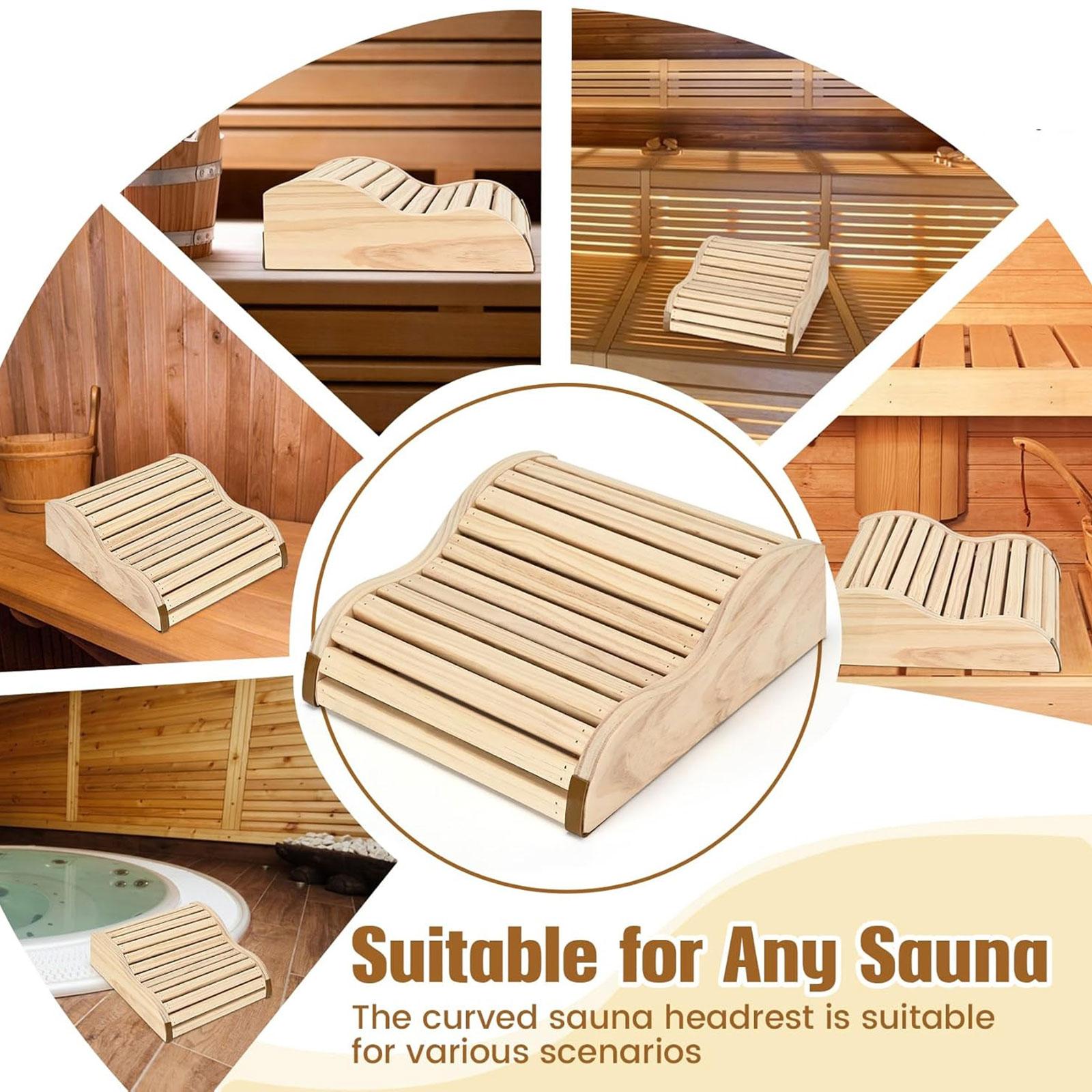 Sauna Headrest Ergonomic Suppl - Home Bathroom With Sauna avaliação e preço
