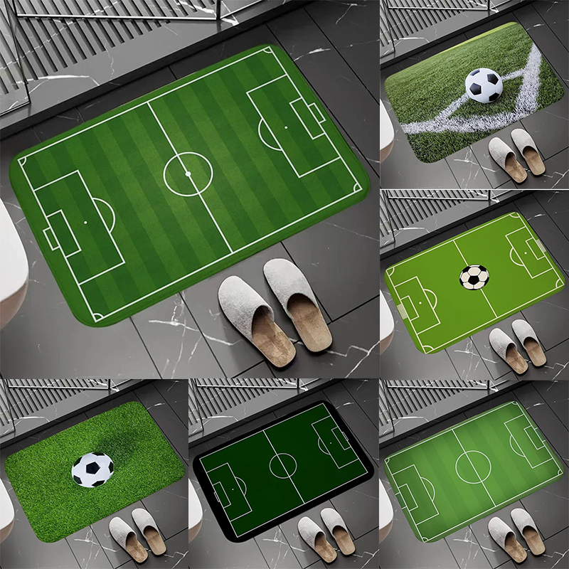 Soccer Field Pattern Door Mat  - Zara Home Bathroom Rug avaliação e preço