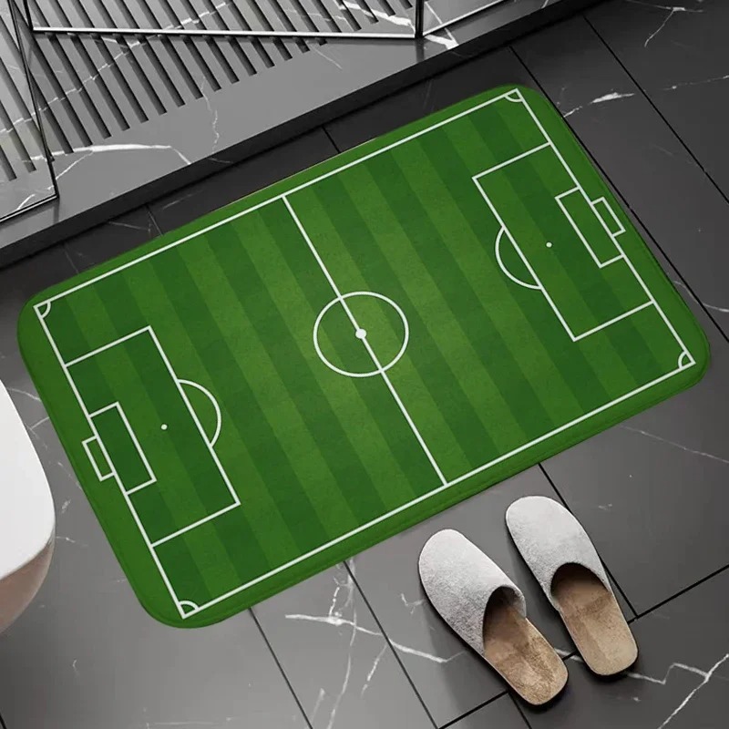 Soccer Field Pattern Door Mat  - Zara Home Bathroom Rug avaliação e preço