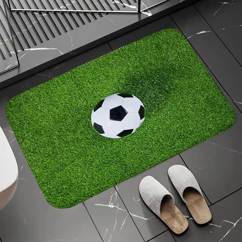 Soccer Field Pattern Door Mat  - Zara Home Bathroom Rug avaliação e preço