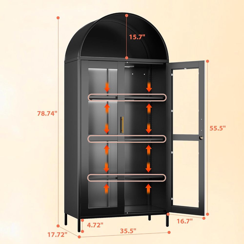 78.74 Tall Metal Arched Cabine - Home & Bathroom Building Products Pte Ltd Photos avaliação e preço