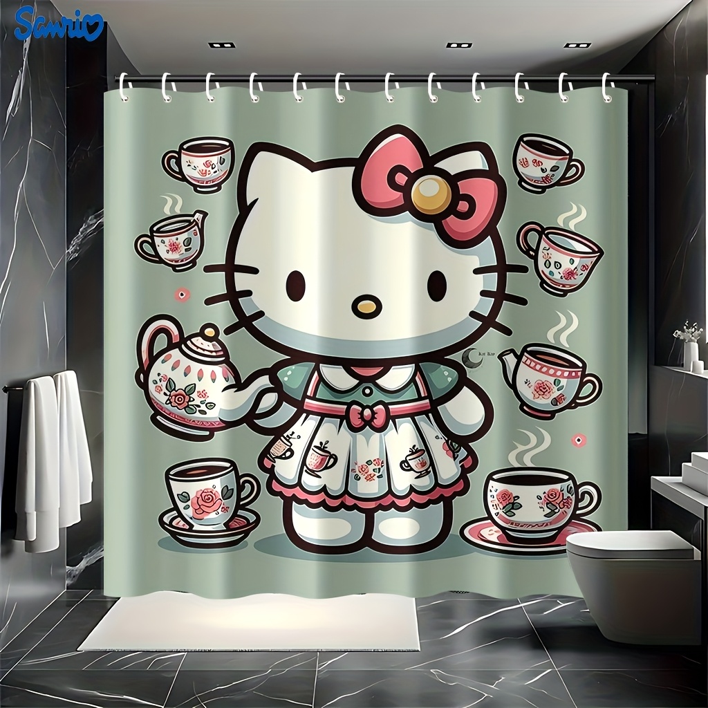 Sanrio 1pc Hello Kitty Pattern - Home Bathroom Partition avaliação e preço