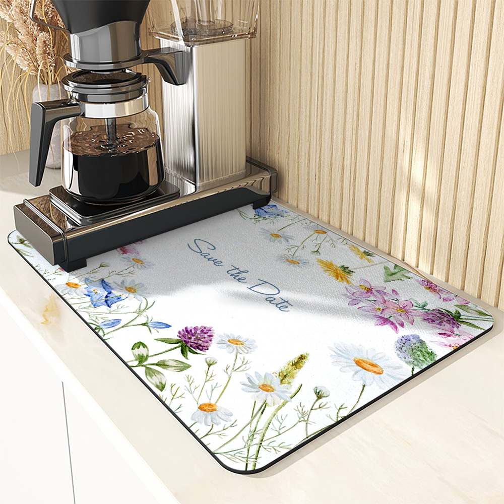 Absorbent Coffee Mat Dish Drai - Zara Home Bathroom Rug avaliação e preço