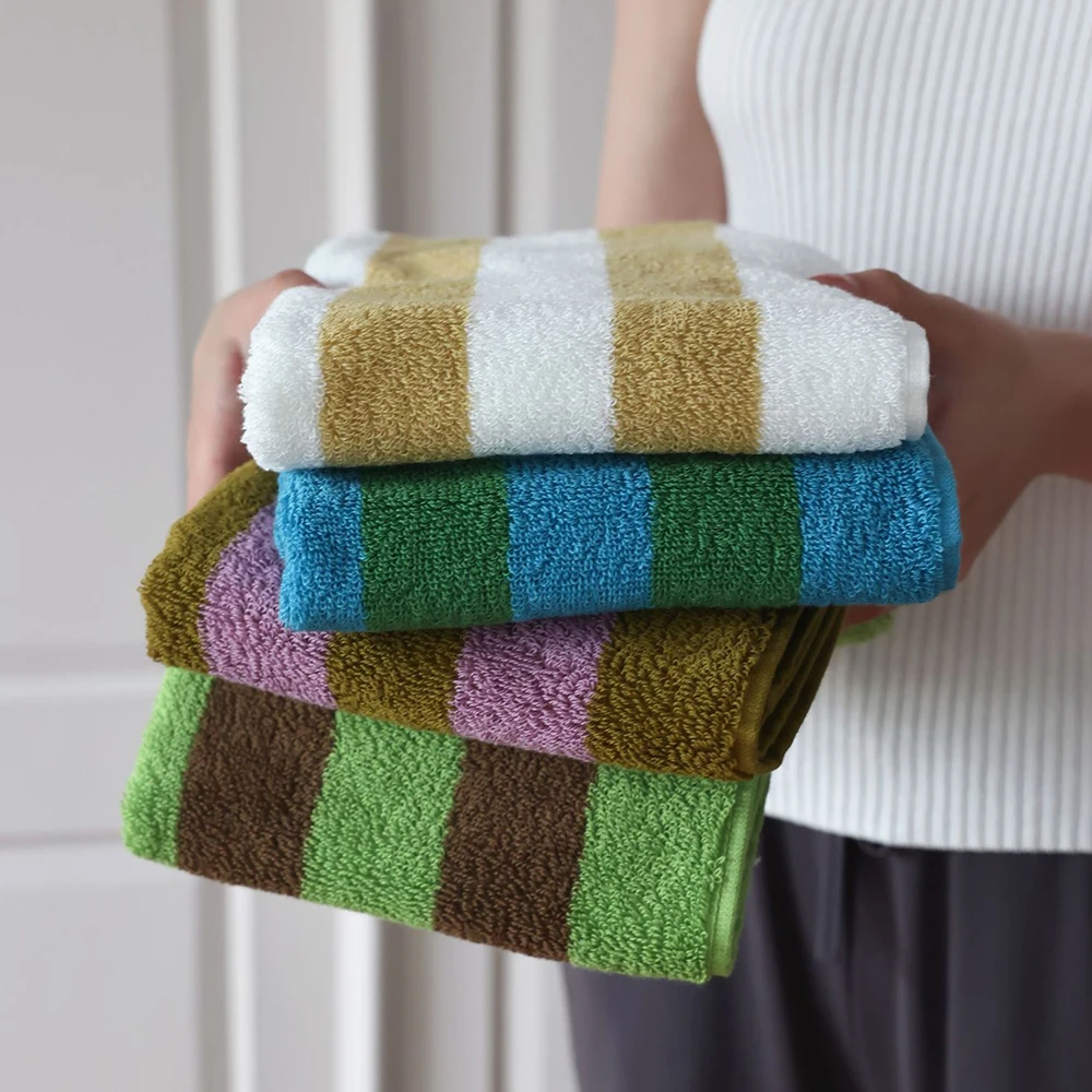 Retro Striped Cotton Towel Sof - Zara Home Bathroom avaliação e preço