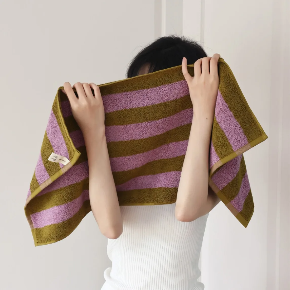 Retro Striped Cotton Towel Sof - Zara Home Bathroom avaliação e preço