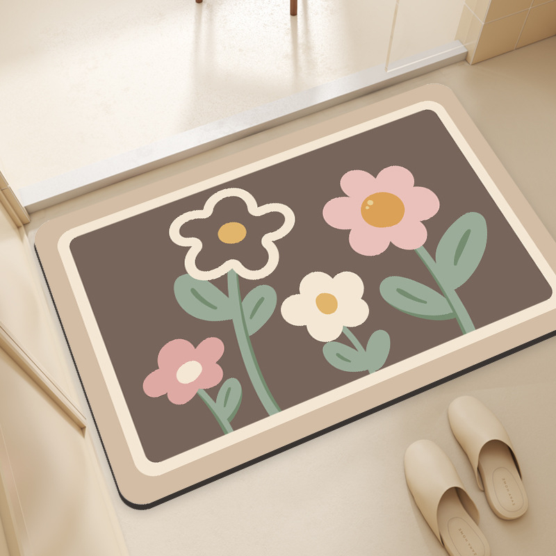 VIKAMA Ins Wind Flower Bath Ma - Zara Home Bathroom avaliação e preço
