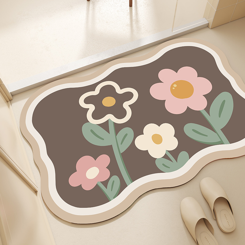 VIKAMA Ins Wind Flower Bath Ma - Zara Home Bathroom avaliação e preço