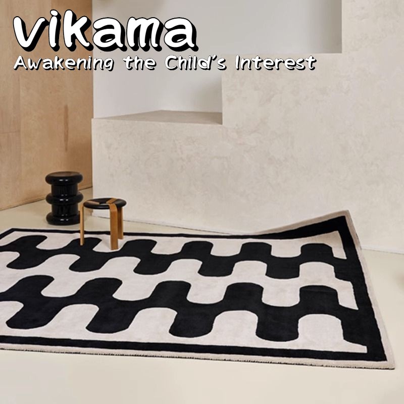 VIKAMA Simple Lines Plush Faux - Home Bathroom Design Simple avaliação e preço